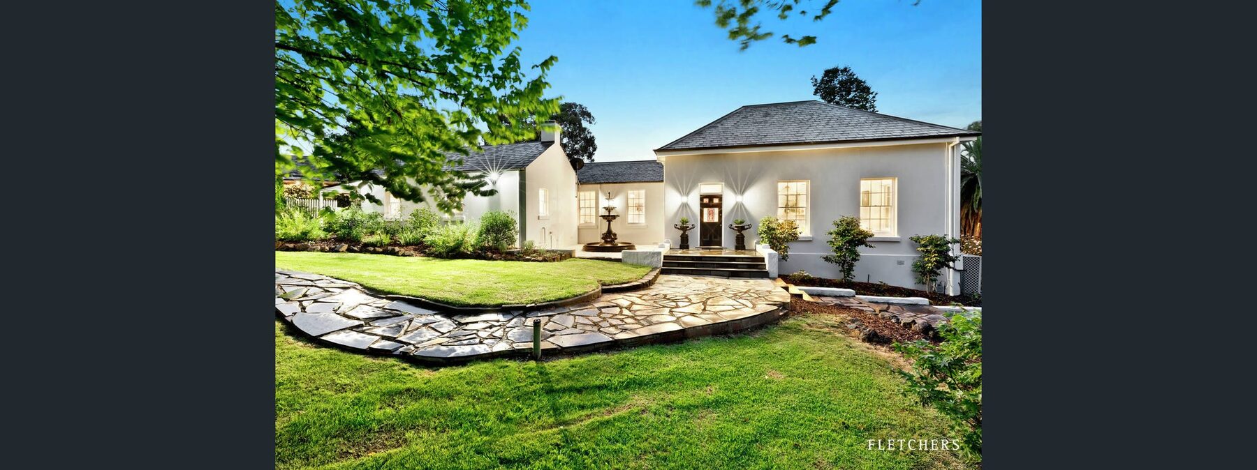 Rosehill Homestead in Lower Plenty after heritage rendering restoration